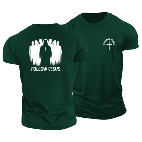 Men's Follow Jesus Cotton T-Shirt